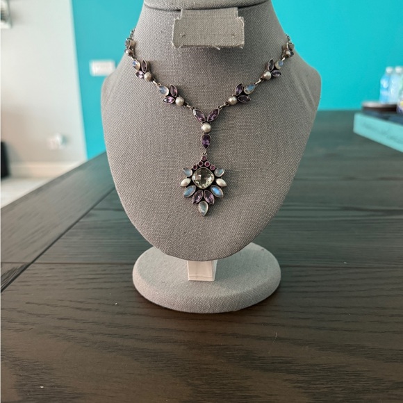 Nicky Butler Elegant Multi Stone AdJ Necklace 17”-20” Vintage - Picture 3 of 9